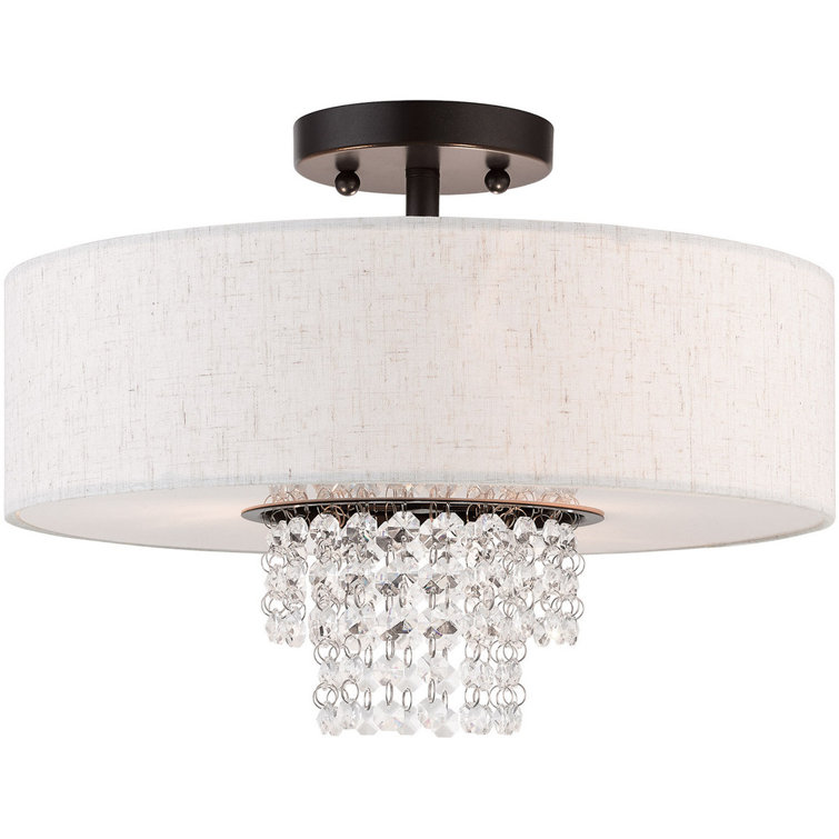 Rosdorf Park Trexlertown Fabric Semi Flush Mount Wayfair